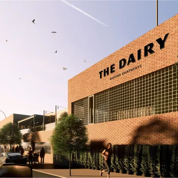 The Dairy — the historic Aines Dairy restored into lofts near Martini Corner, Kansas City